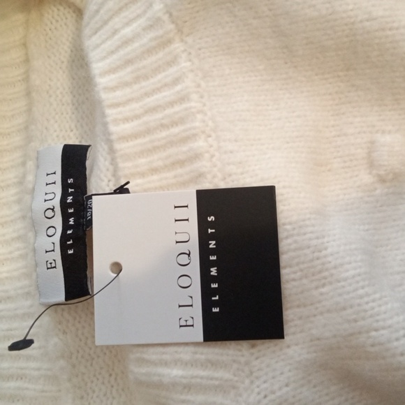 Eloquii Ee Bobble Sweater Cream Winter Office Sweater Sise 18/20 - Picture 7 of 11